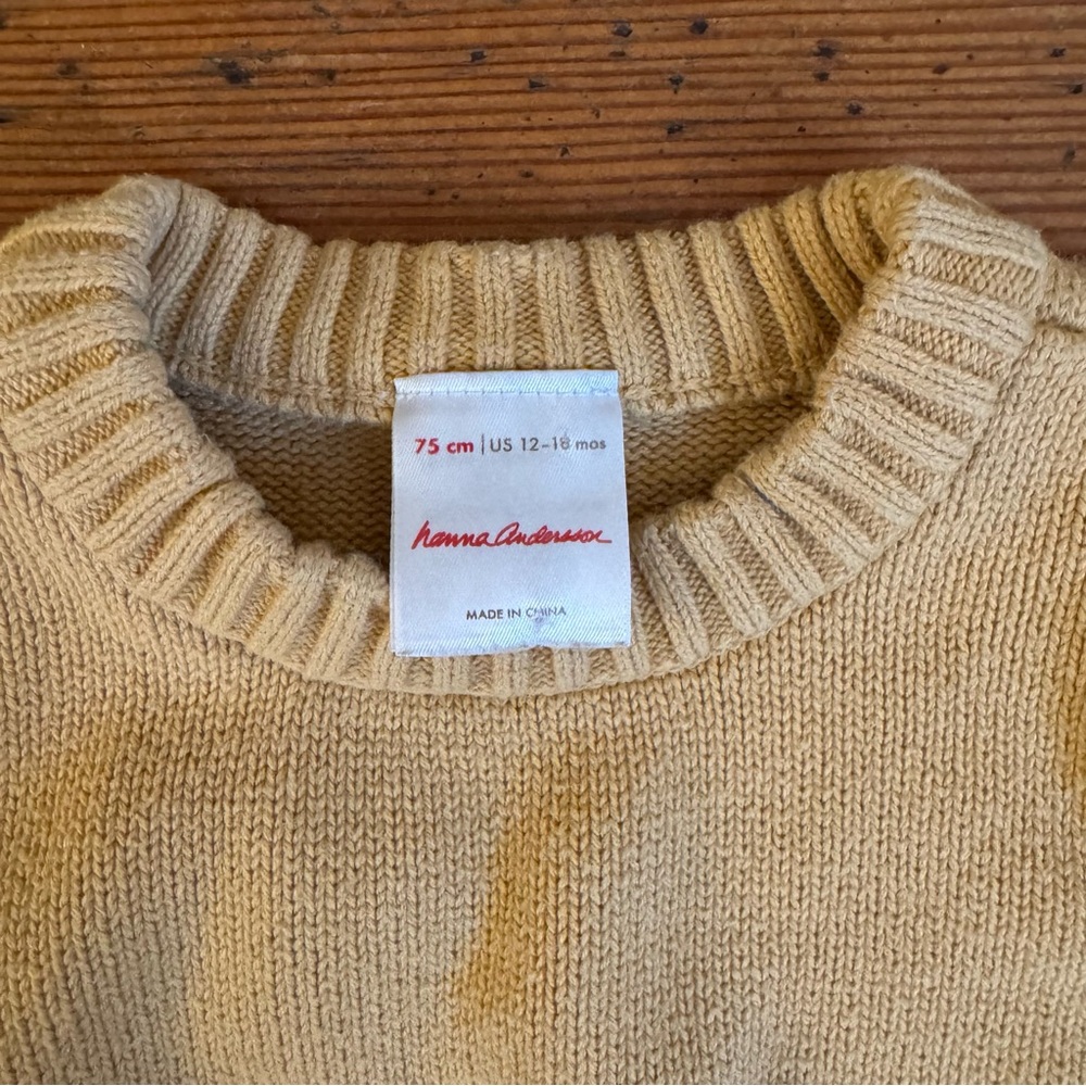 12-18 month Hanna Anderson Sweater - Picture 3 of 3